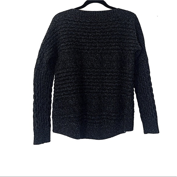 Allsaints Reed Chunky Knit Charcoal Gray Sweater S - Picture 13 of 14